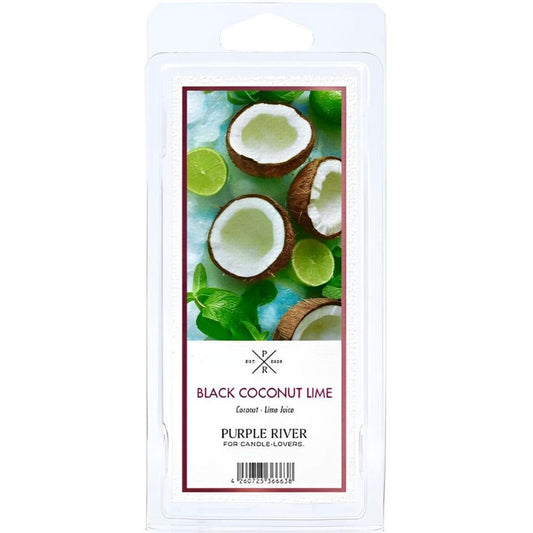 Cire parfumée de soja - Black Coconut Lime Purple River 50 g