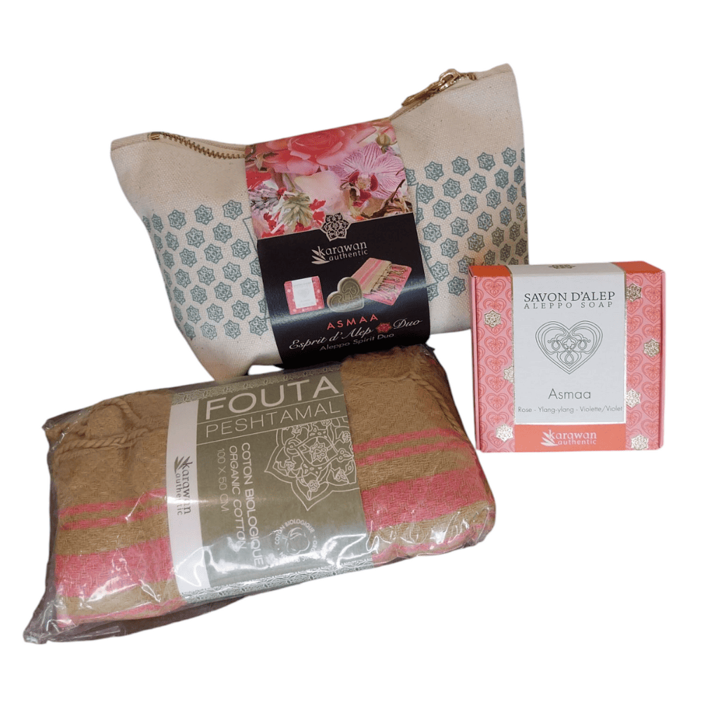 Petite trousse cadeau bien-être asmaa - esprit d'alep duo Déco et Senteur du Monde