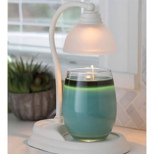 Lampe électrique Blanche AURORA pour bougies parfumées CANDLE WARMERS®