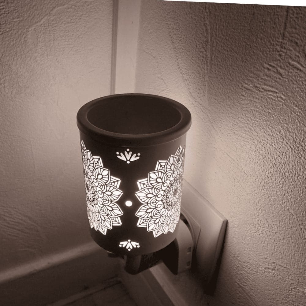 Brûle parfum électrique motif Mandala illuminé Candle Brothers