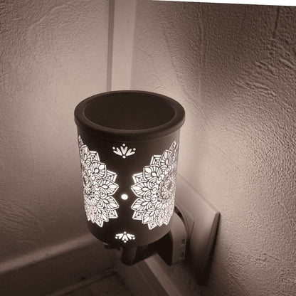 Brûle parfum électrique motif Mandala illuminé Candle Brothers