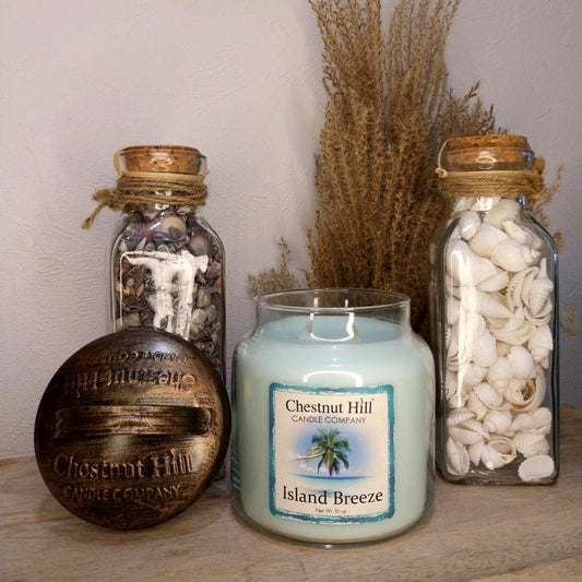 Bougie parfumée cire soja 450g - Island Breeze - Chestnut Hill candle company Déco et Senteur du Monde