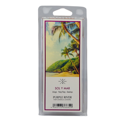 Cire parfumée de soja - Sol y Mar Purple River 50 g