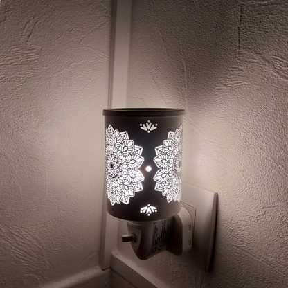 Brûle parfum électrique motif Mandala illuminé Candle Brothers