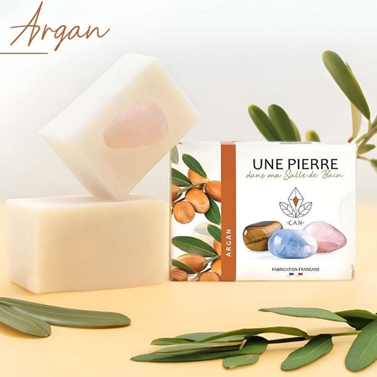 Savon Argan aux pierres naturelles – Bien-Être & Soin Naturel