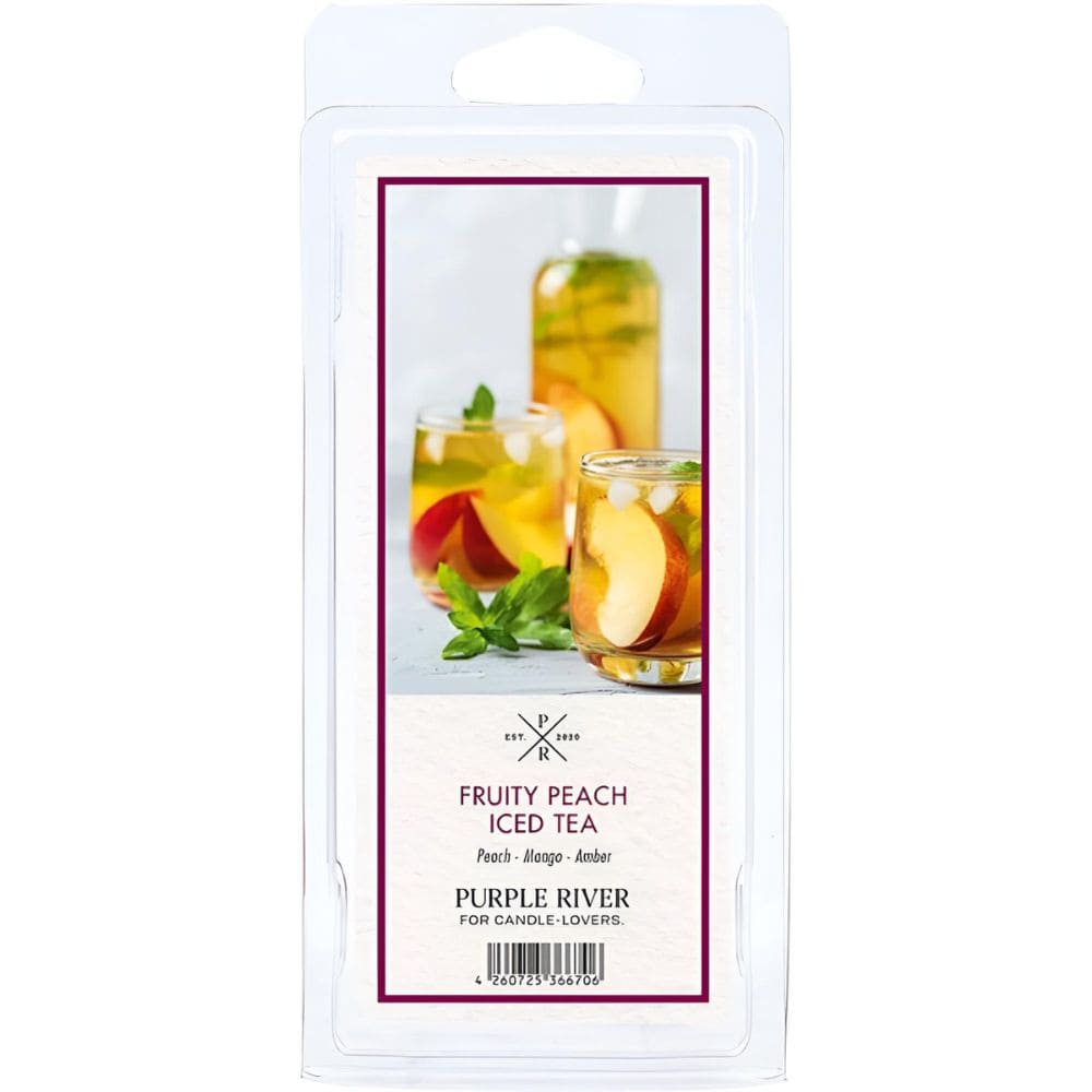 Cire parfumée de soja - Fruity Peach Iced Tea Purple River 50 g