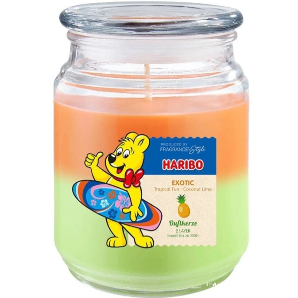 Bougie parfumée Haribo 2en1 510 g - Exotic Déco et Senteur du Monde