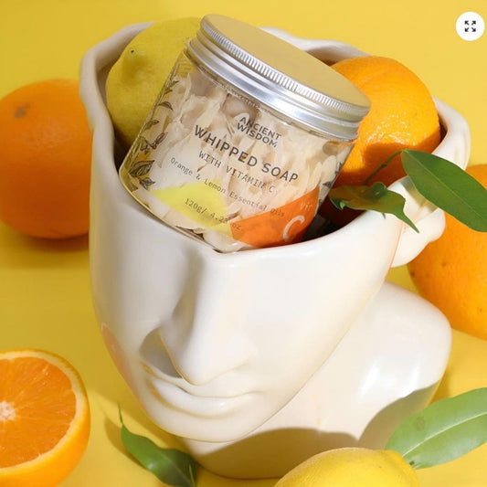 Savon fouetté 120g aromathérapie à la vitamine C