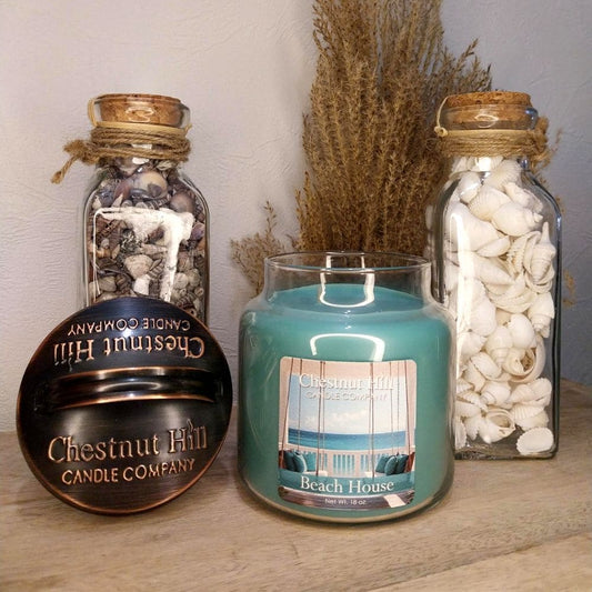 Bougie parfumée cire de soja 450g - Beach House - Chestnut Hill candle company Déco et Senteur du Monde