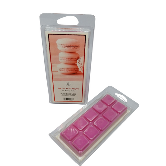 Cire parfumée de soja - Sweet Macaron Purple River 50 g