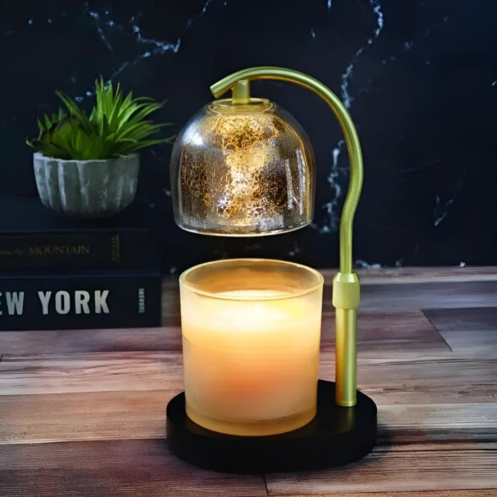 Lampe électrique pour bougies parfumées MERCURY doré 35W CANDLE WARMERS®