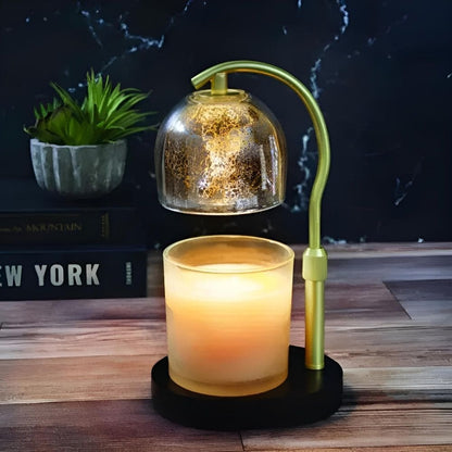 Lampe électrique pour bougies parfumées MERCURY doré 35W CANDLE WARMERS®