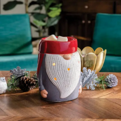 Brûleur électrique Gnome avec fondant parfumé – atmosphère cosy et chaleureuse pour Noël