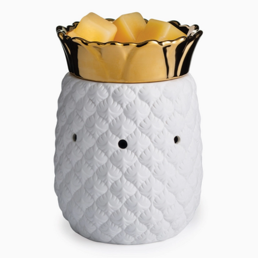 Brûleur électrique pour cire parfumée – lampe chauffe-cire Ananas Blanc