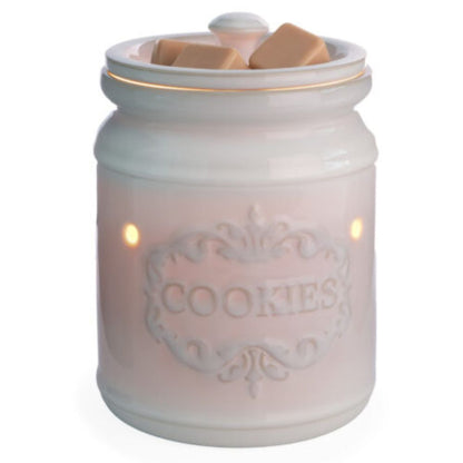 Brûleur électrique pour cire parfumée – lampe chauffe-cire Classic Cookie Jar blanche