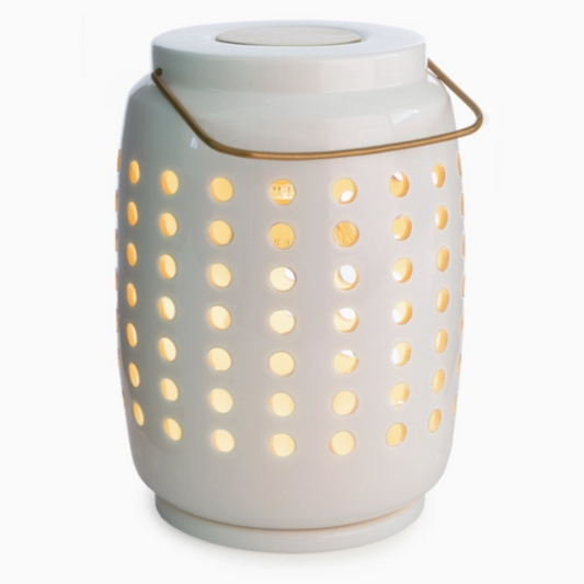 Brûleur électrique pour cire parfumée – lampe chauffe-cire en céramique blanche