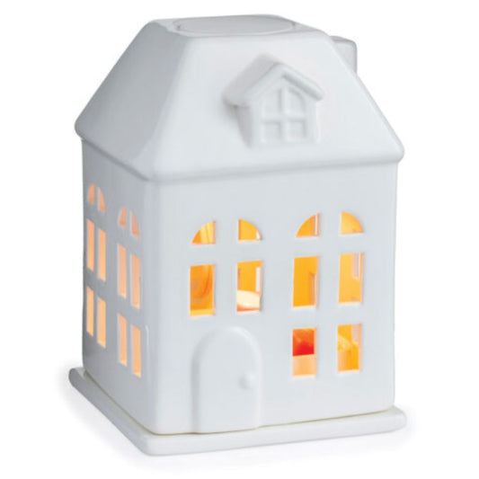 Brûleur électrique pour cire parfumée – lampe maison en porcelaine blanche