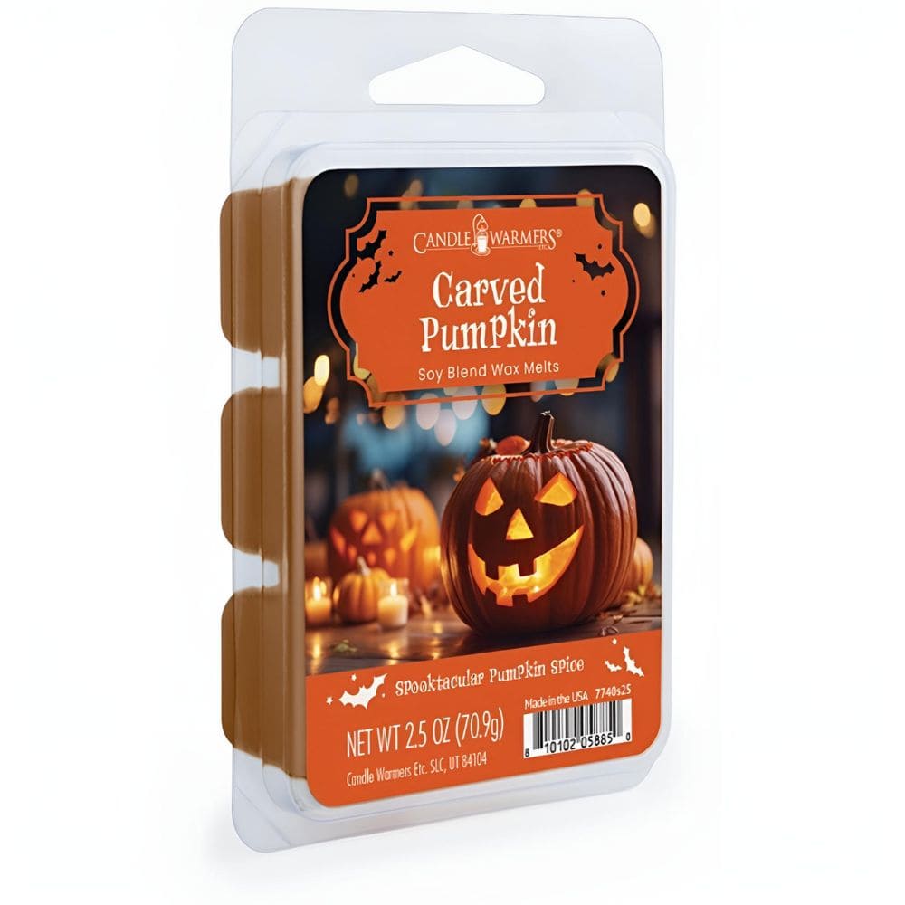 Fondant de cire de soja parfumée Citrouille Sculptée 70 g – Candle Warmers avec notes de citrouille, crème vanille sucrée et épices chaudes pour une ambiance automnale et cosy