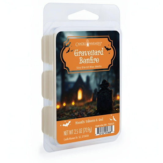 Fondant de cire de soja parfumée Feu de Joie du Cimetière 70 g – Candle Warmers avec notes d’orange, clou de girofle et rose noire