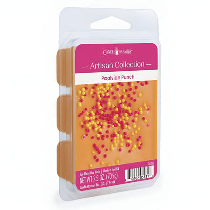 Fondant de cire de soja parfumée Poolside Punch 70 g – Candle Warmers pour une ambiance fruitée, pétillante et rafraîchissante