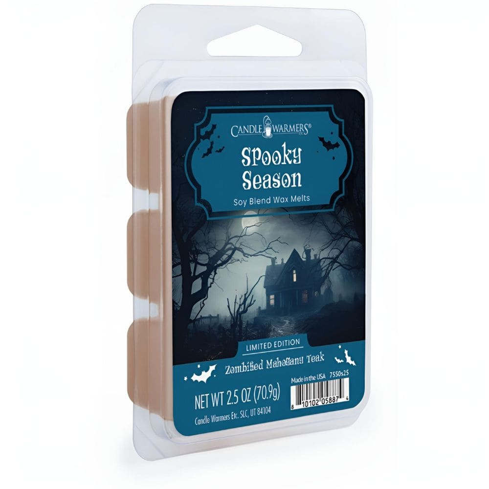 Fondant de cire de soja parfumée Saison Effrayante 70 g – Candle Warmers pour une ambiance automnale et Halloween avec lavande, pin, rose et bois de santal