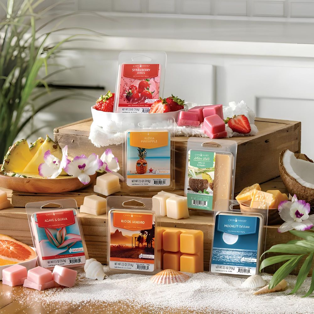 Cires de soja parfumées 70 g de la marque Candle Warmers, Collection 2025, disponibles chez Déco et Senteur du Monde