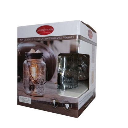 Coffret cadeau de la lampe chauffe-cire Edison Bocal Mason – Candle Warmers