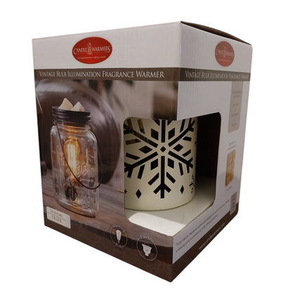 Coffret cadeau de la lampe chauffe-cire Flocon de Neige – Candle Warmers