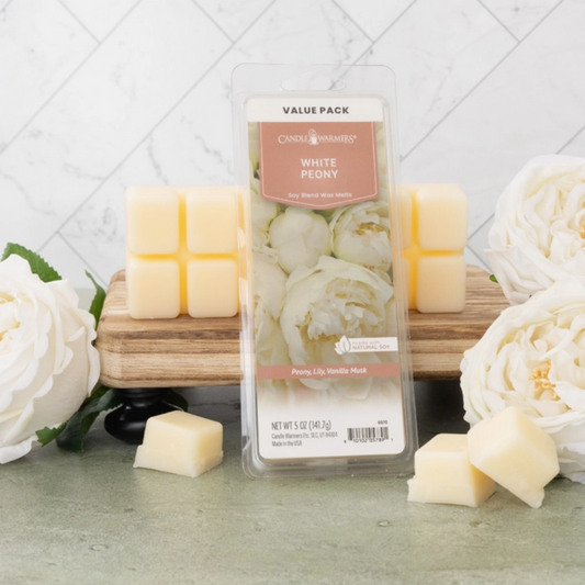 CANDLE WARMERS® Cire parfumée PIVOINE BLANCHE 140g