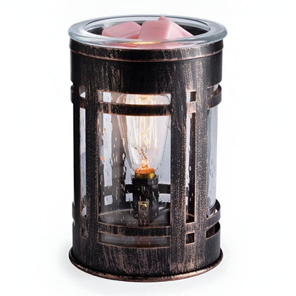 Lampe chauffe-cire parfumée électrique MISSION Edison - CANDLE WARMERS® Déco et Senteur du Monde