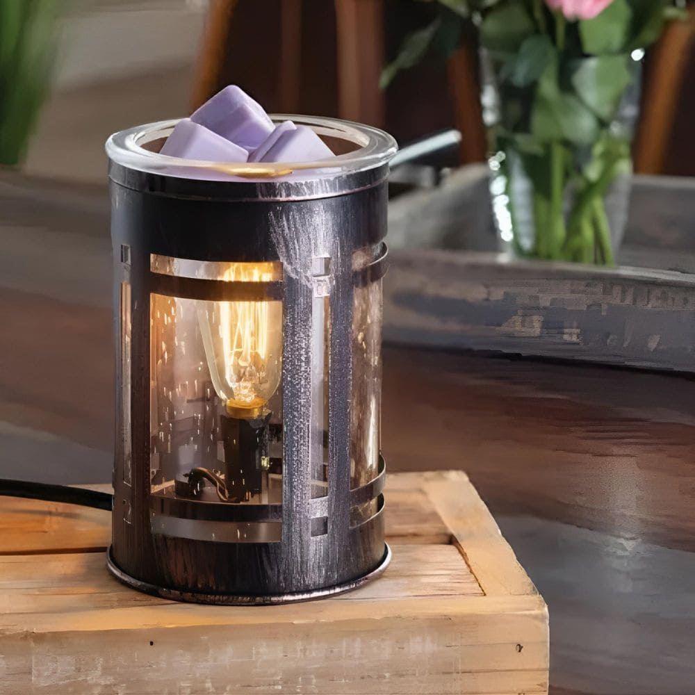 Lampe chauffe-cire parfumée électrique MISSION Edison - CANDLE WARMERS® Déco et Senteur du Monde