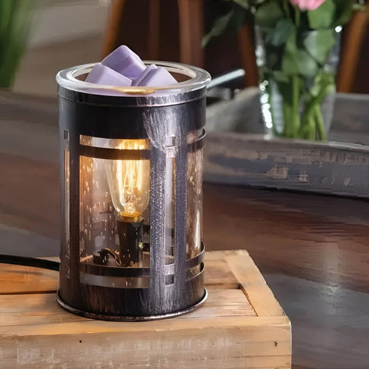 Lampe chauffe-cire parfumée électrique MISSION Edison - CANDLE WARMERS® Déco et Senteur du Monde