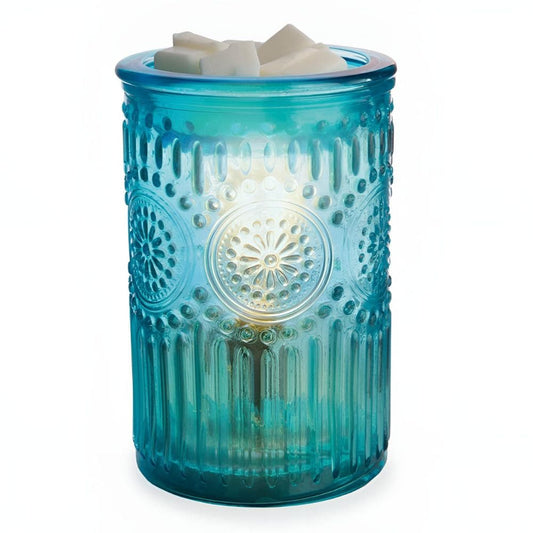Lampe chauffe-cire parfumée électrique Edison PARISIAN turquoise - CANDLE WARMERS® Déco et Senteur du Monde
