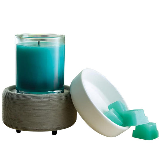 Lampe à parfum électrique 2 en 1 GRAY TEXTURE – Candle Warmers®