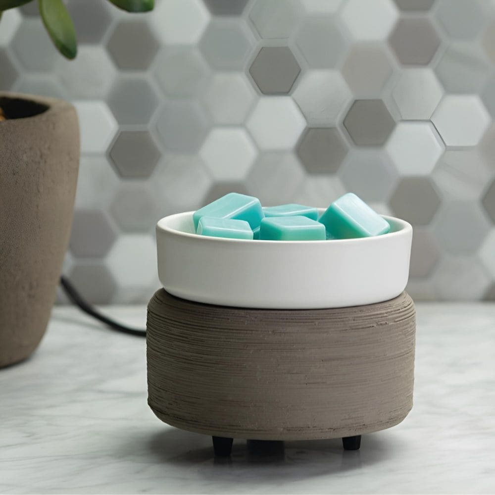 Lampe à parfum électrique 2 en 1 GRAY TEXTURE – Candle Warmers®