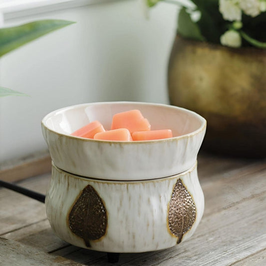 Lampe à parfum électrique 2 en 1 Bronze Leaf – Candle Warmers®