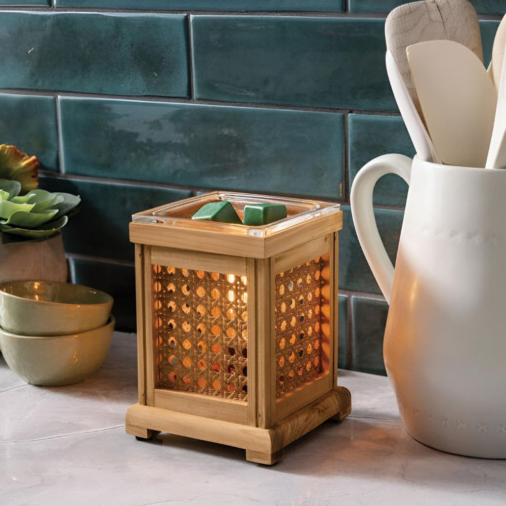 Lampe chauffe-cire parfumée électrique WOOD & CANNE Edison Bulb - CANDLE WARMERS® Déco et Senteur du Monde