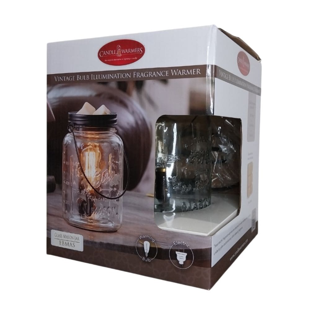 Lampe chauffe-cire parfumée électrique MASON JAR Edison - CANDLE WARMERS® Déco et Senteur du Monde