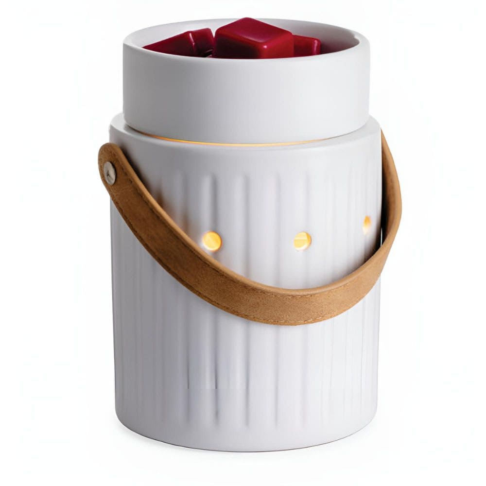 Lampe chauffe-cire parfumée électrique LEATHER HANDLE - CANDLE WARMERS® Déco et Senteur du Monde