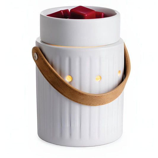 Lampe chauffe-cire parfumée électrique LEATHER HANDLE - CANDLE WARMERS® Déco et Senteur du Monde