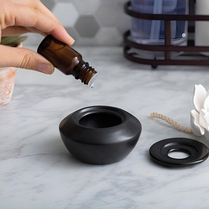 Diffuseur passif en céramique AIROME GARDENIA avec fleur en porcelaine