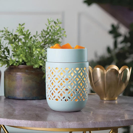 Lampe chauffe-cire parfumée électrique SOFT MINT - CANDLE WARMERS® Déco et Senteur du Monde