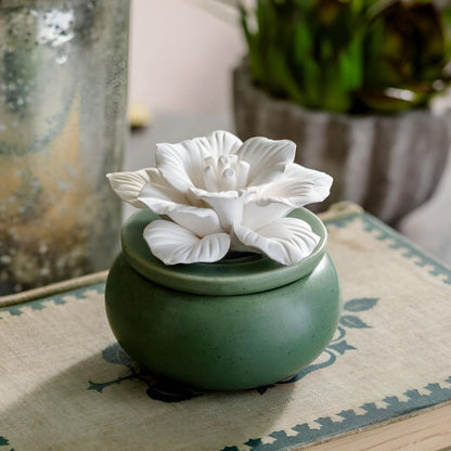 Diffuseur passif en céramique AIROME BLOOM avec fleur en porcelaine