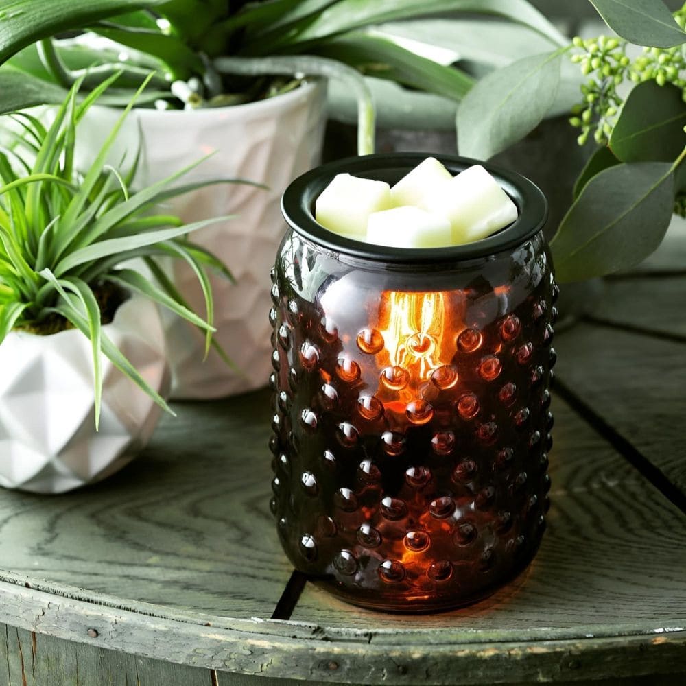 Lampe chauffe-cire parfumée électrique SMOKEY HOBNAIL Edison - CANDLE WARMERS® Déco et Senteur du Monde