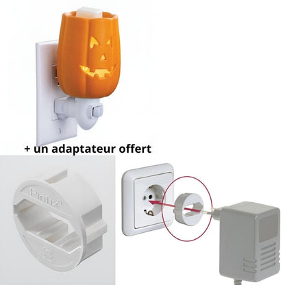 CANDLE WARMERS® - Lampe électrique JACK O`LANTERN orange pour cire de soja