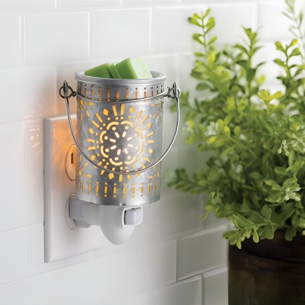 CANDLE WARMERS® - Lampe électrique GALVANIZED TIN pour cire de soja