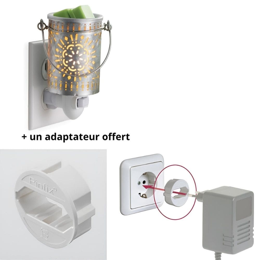 CANDLE WARMERS® - Lampe électrique GALVANIZED TIN pour cire de soja