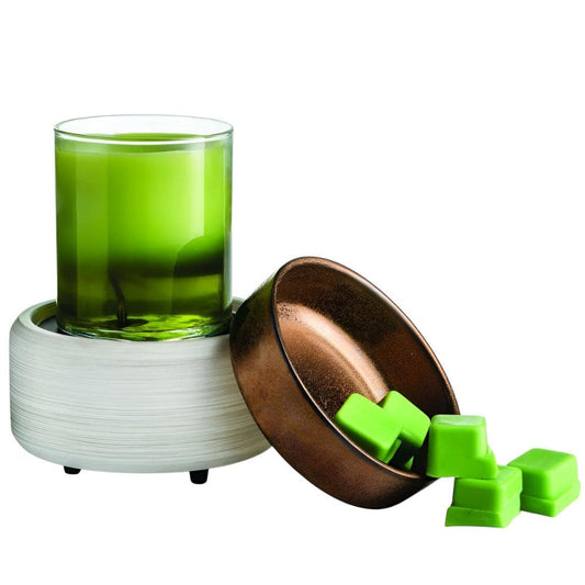 Lampe à parfum électrique 2 en 1 Bronze lavé à la chaux – Candle Warmers®