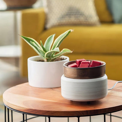 Lampe à parfum électrique 2 en 1 Bronze lavé à la chaux – Candle Warmers®