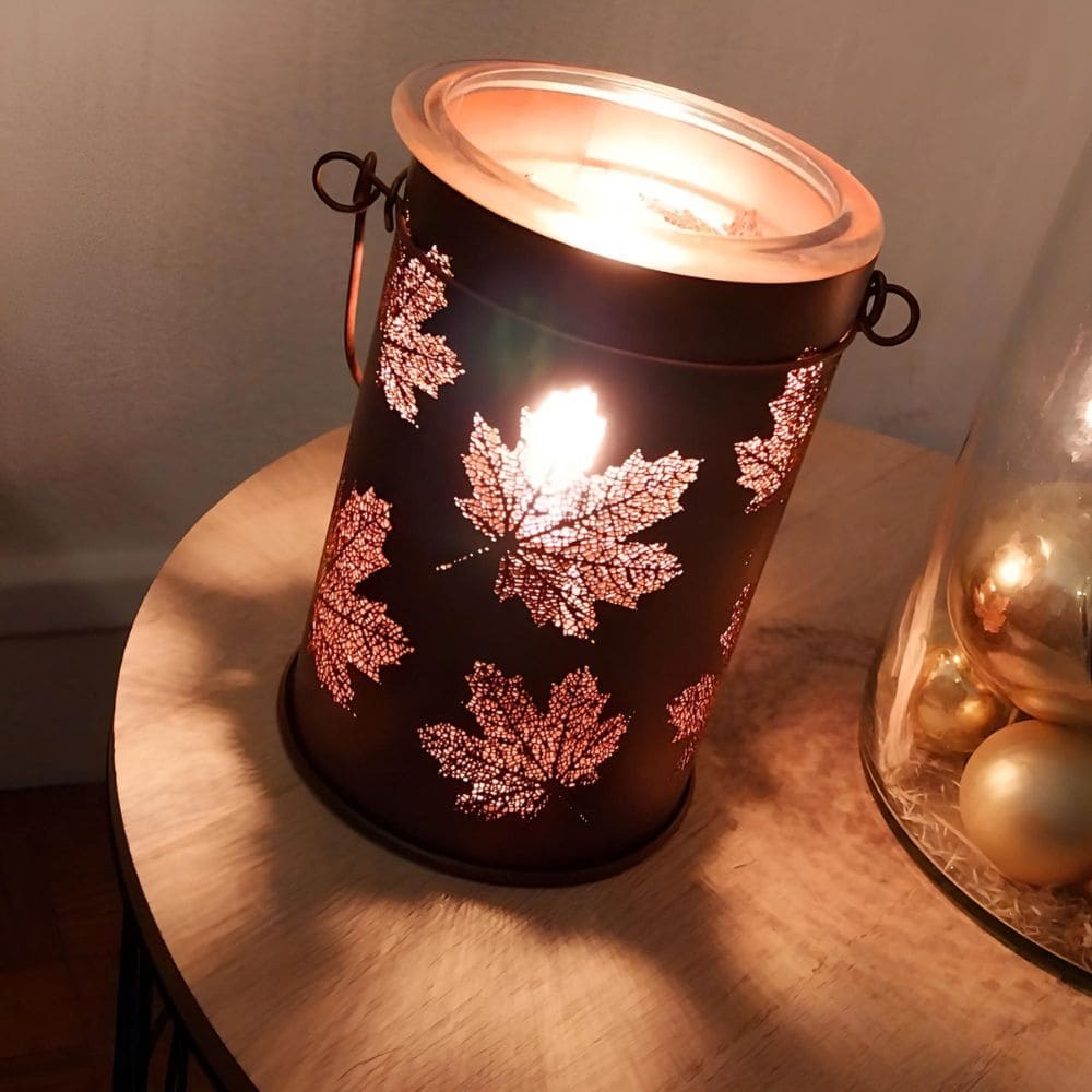 Lampe chauffe-cire parfumée électrique  FALL LEAVES Edison - CANDLE WARMERS® Déco et Senteur du Monde